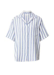 Topshop Bluse Damen, blau / weiß, Größe L