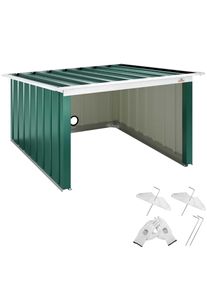 Gardebruk® Mähroboter Garage Grün Metall 89x90x54cm