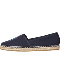 Tommy Hilfiger Espadrille »TH LOGO ESPADRILLE«, mit farbiger TH-Stickerei, schmale Form blau 36 dunkelblau Mit typischem Jute Rand