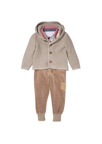 Turi Landhaus Body, (3 tlg.), mit Hemdkragen braun 86 N-Gr Bestehend aus Strickjacke, Hemdbody und Hose
