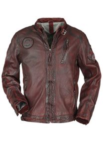 Gipsy GMRakva Lederjacke weinrot