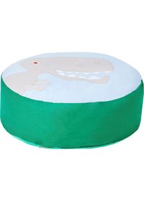 Hoppekids Sitzsack »«Dinosaurier»«, Durchmesser 75cm Bezug abnehmbar grün Dino-Motiv