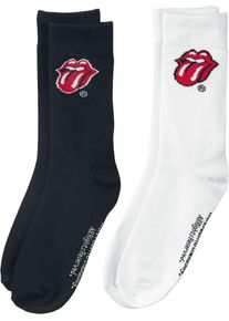 The Rolling Stones Logo-Socken - 2er Pack Socken schwarz weiß