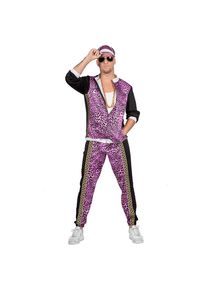 maskworld 80er Trainingsanzug Purple Panther f&uuml;r M&auml;nner