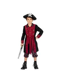 maskworld Pirate outfit wine red for boys