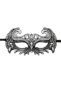 Venezianische Maske aus Metall in Schwarz - EasyToys