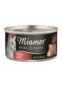 Miamor Feine Filets Naturelle Thunfisch & Lachs 24x80 g