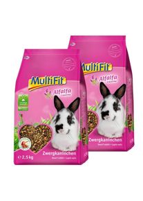 MultiFit für Zwergkaninchen mit Alfalfa 2x2.5 kg