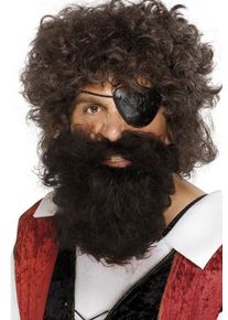Smiffys Voluminoso pirata barba marrone