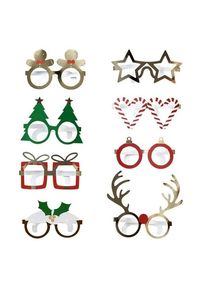 Ginger Ray 8 lunettes de fête de Noël
