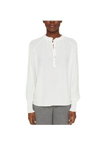 Esprit Collection Rüschenbluse weiß XL (42) wollweiß Feminine Bluse mit dezenten Rüschen- und Smok-Details