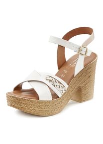 Lascana Sandalette, mit Blockabsatz weiß 41 Made in Italy