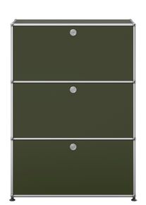 USM Haller Highboard mit drei Klapptüren Olivgrün NEU STANDARDFARBE EINZELSTÜCK