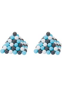 KNORRTOYS® Bällebad-Bälle »200 Stück, creme/grey/lightblue, Ø ca. 7 cm«, (200) blau creme/grey/lightblue