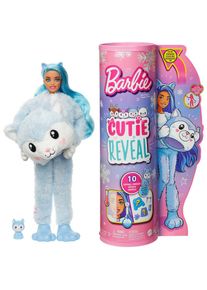 Barbie Anziehpuppe »Cutie Reveal Winter Sparkle Series, Husky«, mit Farbwechselfunktion bunt