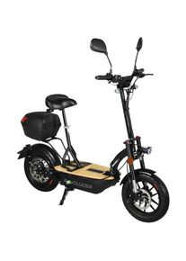 FORCA E-Scooter »E-Faltroller Revoluzzer Safety Plus: 48V/20Ah Li-Ionen mit Gepäckfach«, 45 km/h, 40 km, klappbar schwarz Inkl. 2 Jahre kostenloser...