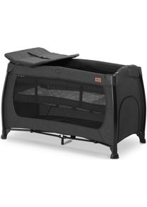 hauck Baby-Reisebett »Play N Relax Center - melange black«, inkl. Transporttasche schwarz