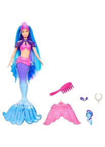 Barbie Meerjungfrauenpuppe »Meerjungfrauen Power, Malibu«, mit blauen Haaren und Zubehör bunt