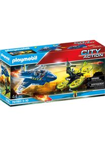 Playmobil® Konstruktions-Spielset »Polizei-Jet: Drohnen-Verfolgung (70780), City Action«, (44 St.), Made in Germany bunt