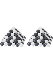 KNORRTOYS® Bällebad-Bälle »200 Stück, grey/creme, Ø ca. 7 cm«, (200) grau grey/creme
