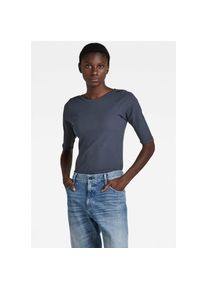 G-Star Raw T-Shirt »T-Shirt Slim rib boat 1\2«, mit U-Boot Ausschnitt blau S fantem blue T-Shirt ""Slim rib boat 1\2"" von G-Star Raw