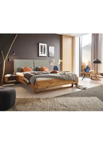 ADA PREMIUM Massivholzbett »Gillian«, inkl. Nachttische, wahlweise mit Matratze und Lattenrost beige beige TUT 2