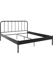 COUCH♥ Metallbett »Kuschel Kumpel«, aus Metall, industrial Look, verschiedenen Größen und Farbvarianten schwarz