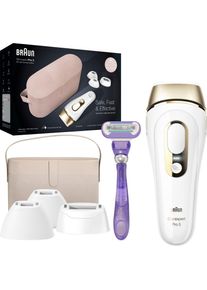 Braun IPL-Haarentferner »Silk-expert Pro 5 PL5347«, 400.000 Lichtimpulse, für dauerhaft sichtbare Haarentfernung für Damen und Herren goldfarben...