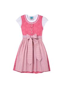 Turi Landhaus Dirndl, (3 tlg.), Baby, mit Knopfverschluss pink 62 N-Gr Leichte Baumwollqualität