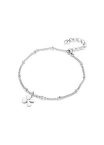 Firetti Fußkette »Kleeblatt« silberfarben Fußschmuck