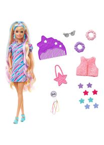 Barbie Anziehpuppe »Totally Hair, blond/bunte Haare«, inklusive Styling-Zubehör bunt