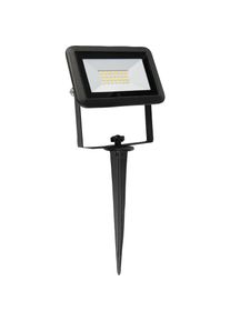 Meister LED Gartenstrahler, 20 W, mit Erdspieß schwarz Strahlwassergeschützt, zum Einsatz im Außenbereich