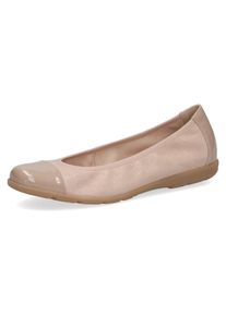 Caprice Ballerina, mit Lack-Details beige 38 sand In klassischer Optik