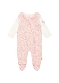 Steiff Neugeborenen-Geschenkset, (Set, 2 tlg.), mit niedlicher Applikation pink hellpink, weiß 2tlg. Set von Steiff für Mädchen