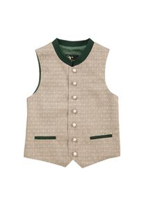 Turi Landhaus Trachtenweste, Kinder, in schimmernder Optik grün 104 beige-tannengrün Festliches Trachtengilet in schimmernder Optik