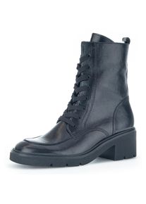 Gabor Schnürstiefelette, mit Reißverschluss innen schwarz 36 Stiefelette mit Schnürung