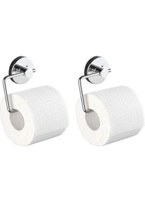 Wenko Toilettenpapierhalter »Milazzo«, (Set, 2 St.) silberfarben
