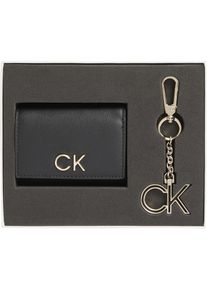 Calvin Klein Geldbörse »TRIFOLD XXS + KEYFOB«, (Set, 2 tlg., mit Schlüsselanhänger), schönes Geschenkset schwarz