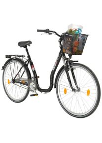 Performance Citybike Tiefeinsteiger »Sylt «, 26/28 Zoll, 3 Gang, Rücktrittbremse schwarz
