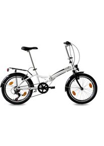 KCP Faltrad »Foldo Alu«, 6 Gang, Shimano, Tourney RD-TZ500-GS Schaltwerk, Kettenschaltung, (1 tlg.) weiß Fahrrad