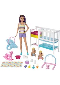 Barbie Anziehpuppe »Skipper Babysitters Kinderzimmer-Spielset«, inklusive Puppen bunt Puppen
