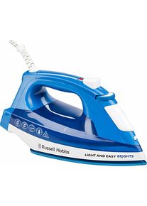 Russell Hobbs Dampfbügeleisen »Light&Easy Brights 24830-56«, 2400 W, mit antihaftversiegelter farbiger Keramik-Bügelsohle blau Bügeleisen