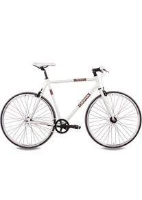 Chrisson Singlespeed »FG Flat 1.0«, 1 Gang, ohne Schaltung, (1 tlg.) weiß Fahrrad
