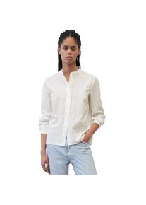 Marc O'Polo MARC O'POLO DENIM Hemdbluse, mit besonderen Falten hinten weiß M weiss Bluse mit Sehkragen von Marc O`Polo Denim