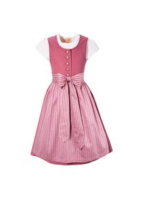 Turi Landhaus Dirndl, (3 tlg.), Kinder, mit Zierknöpfen rosa 116 N-Gr Trachtenmieder zum Knöpfen