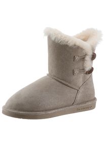 Bearpaw Winterboots »ROSALINE«, mit modischen Zierknöpfen grau 42 stein Modische Stiefelette zum Schlupfen