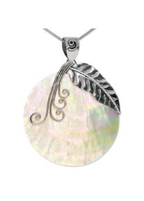 Adelia´s ADELIA´S Kettenanhänger »Perlmutt 925 Silber Edelstein Anhänger«, Steinschmuck ist Naturschmuck silberfarben silber Maße : Höhe inkl. Öse ca. 53...