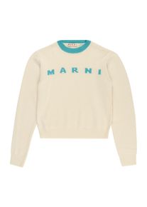 Marni Pullover M&auml;dchen Gr&ouml;&szlig;e 128 creme / cyanblau