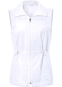Damen Weste in leichter Qualit&auml;t, ungef&uuml;ttert weiss