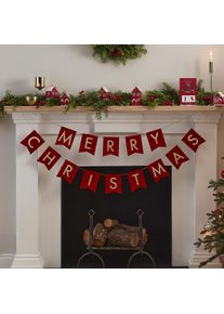 Ginger Ray Landhaus Weihnacht Merry Christmas Girlande 2m